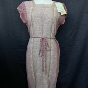 Hulda Bridgeman Handwoven Silk Dress NWT Small